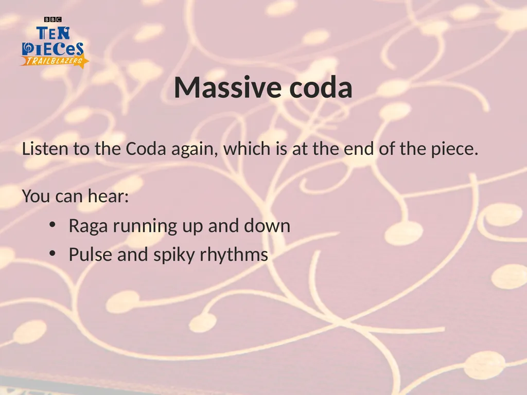 Ravi Shankar Symphony – finale (excerpt) Secondary - slide 23 of 28