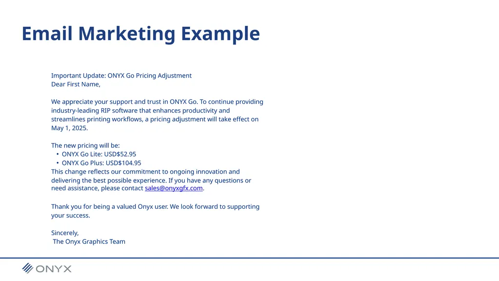 Why the Change? This marks the first pricing - slide 5 of 6