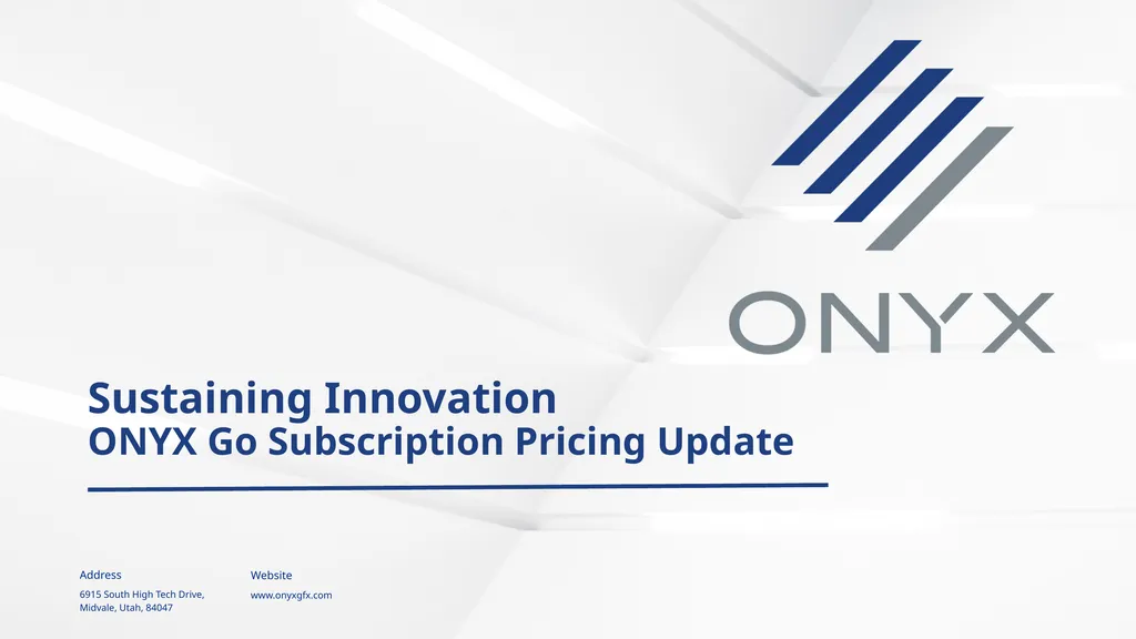 Why the Change? This marks the first pricing - slide 1 of 6