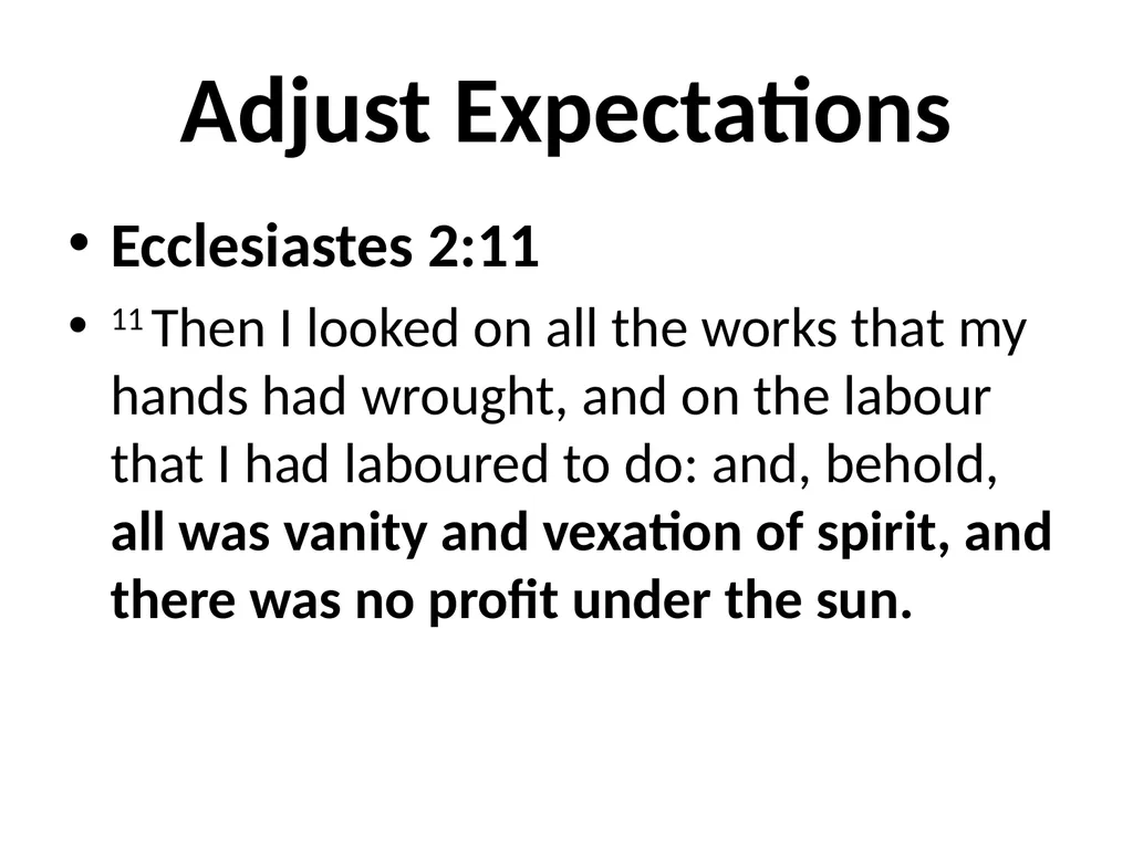 Dealing with Disappointment What Disappoints You? - slide 9 of 17