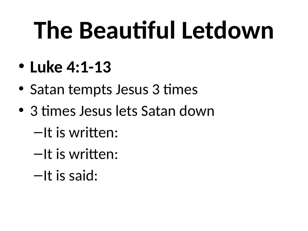 Dealing with Disappointment What Disappoints You? - slide 14 of 17