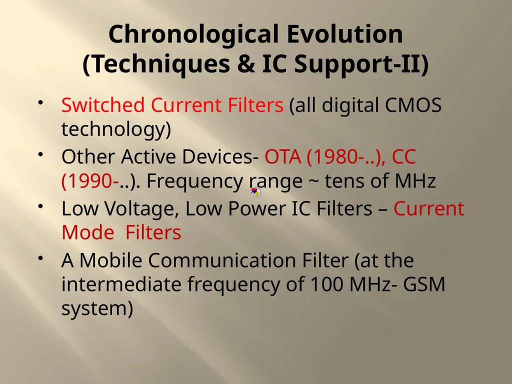 Modern Analog/ Integrated Circuit Filters Analysis - slide 5 of 9