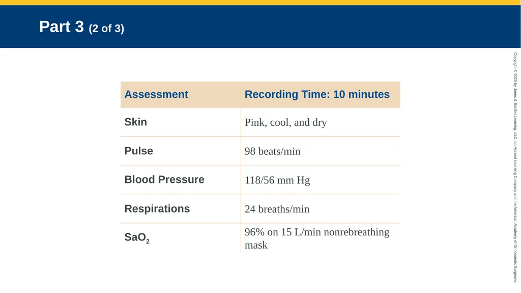 Anatomy and Physiology CHAPTER 8 Case Study Part 1 - slide 9 of 15