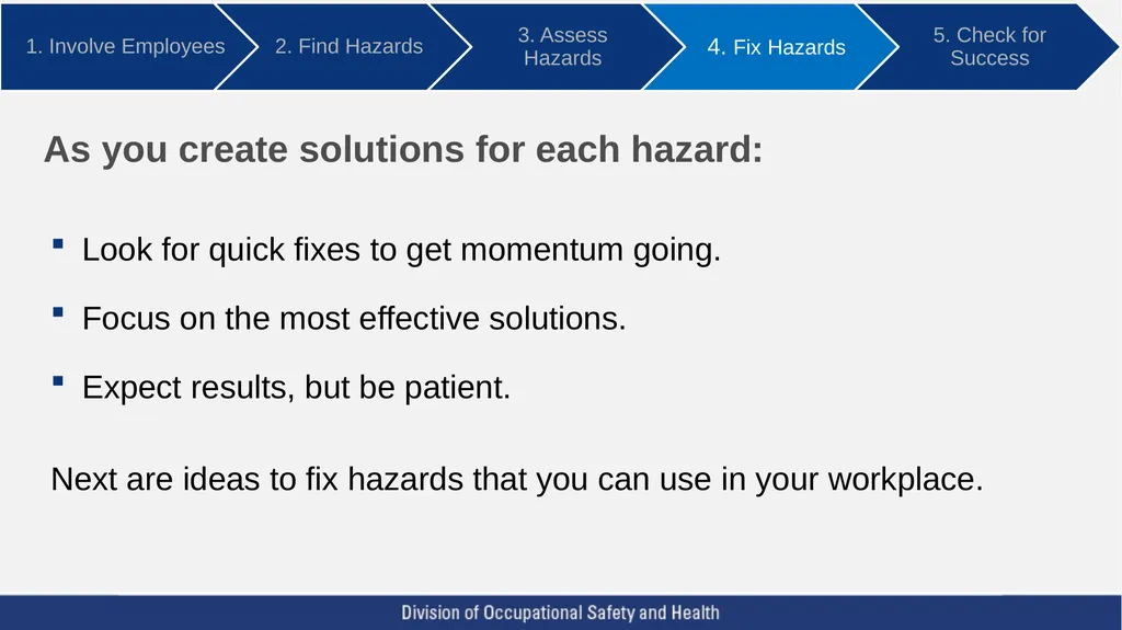 Using ergonomics to prevent sprains and strains - slide 35 of 55