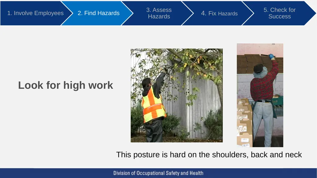 Using ergonomics to prevent sprains and strains - slide 19 of 55