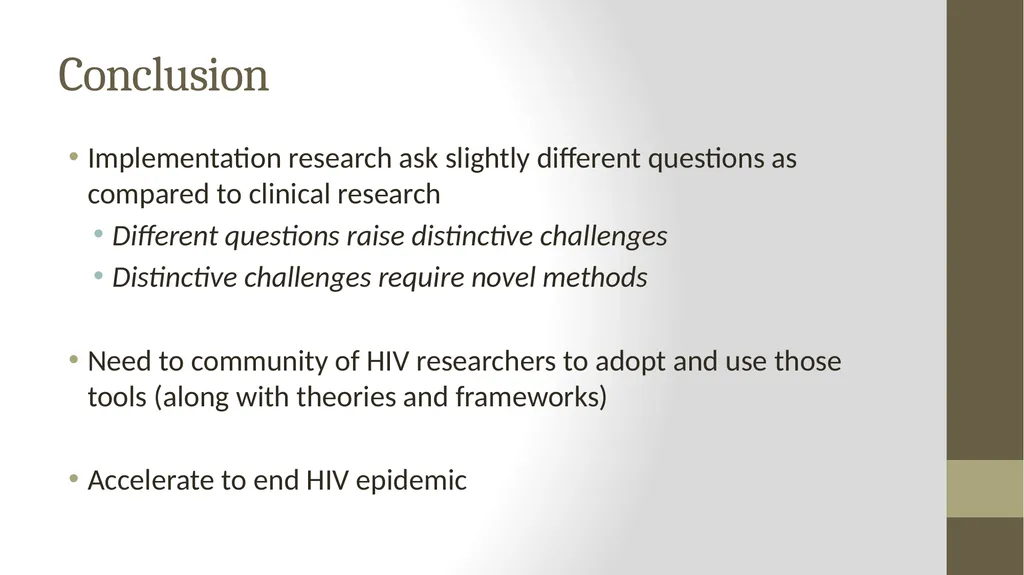 Implementation Science Research 1 Implementation - slide 32 of 37