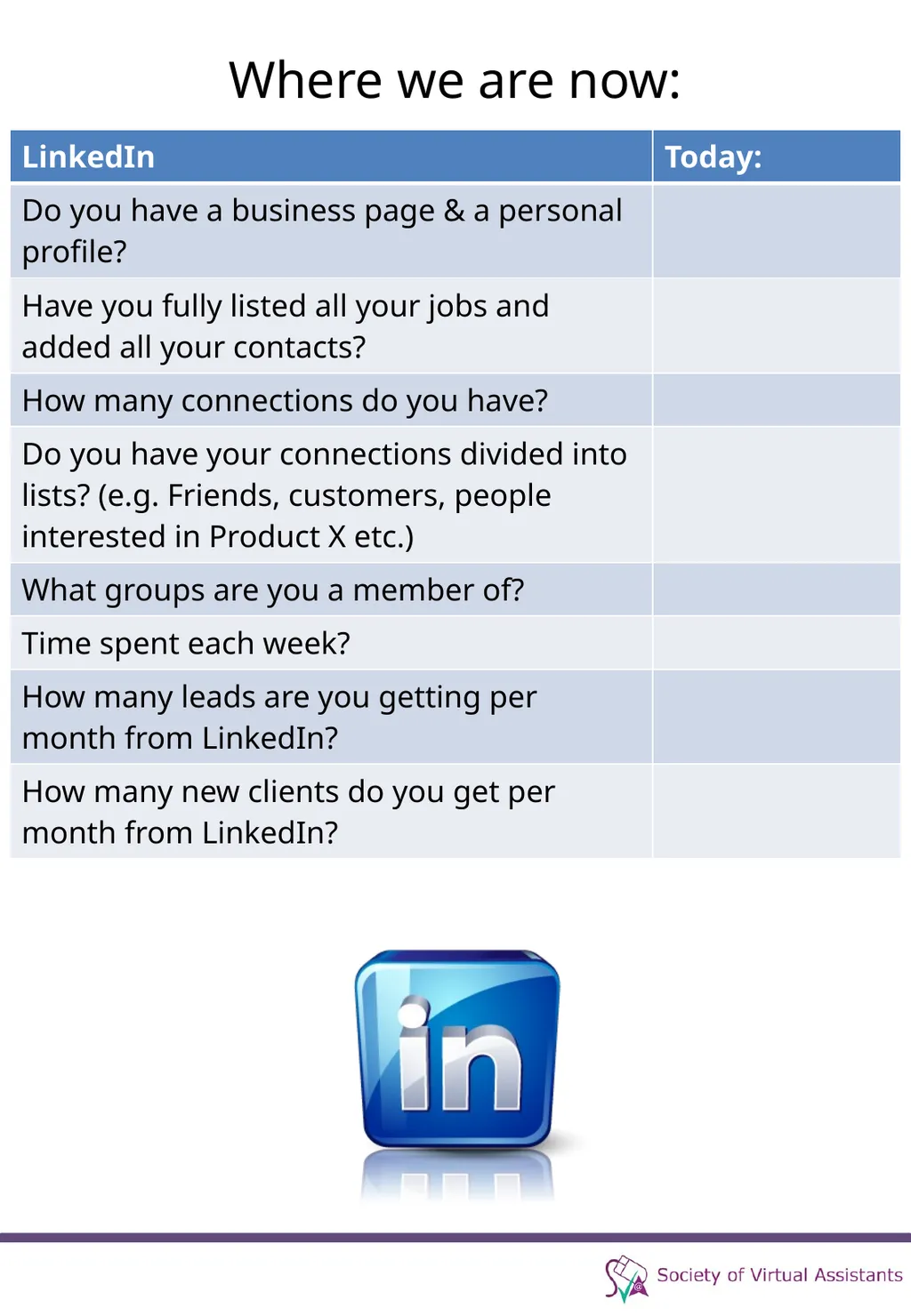 Social Media Strategy Before we start... Before we - slide 10 of 30