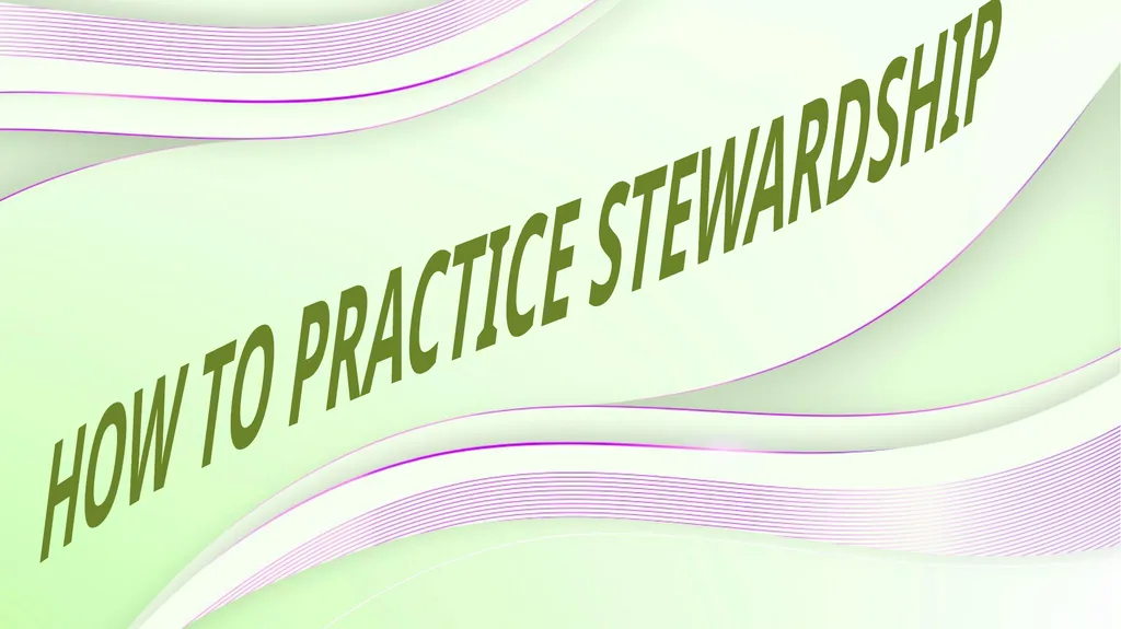 STEWARDSHIP AND MISSION Lesson 11 for September - slide 7 of 12