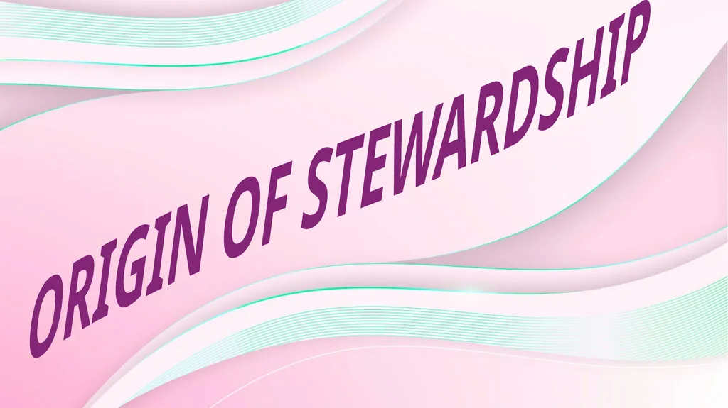 STEWARDSHIP AND MISSION Lesson 11 for September - slide 4 of 12