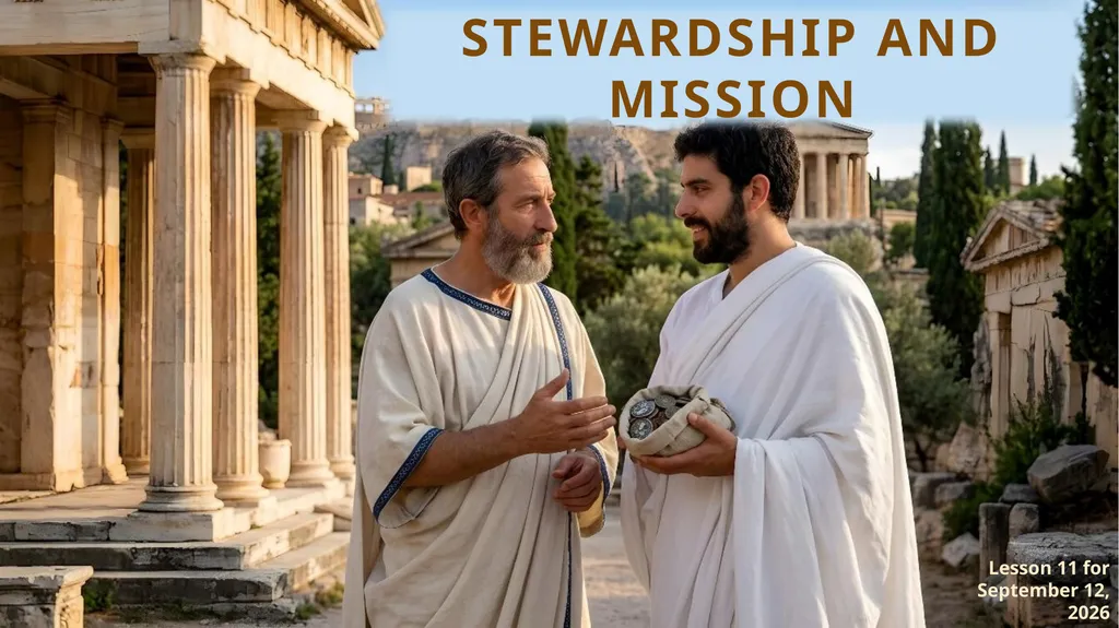 STEWARDSHIP AND MISSION Lesson 11 for September - slide 1 of 12