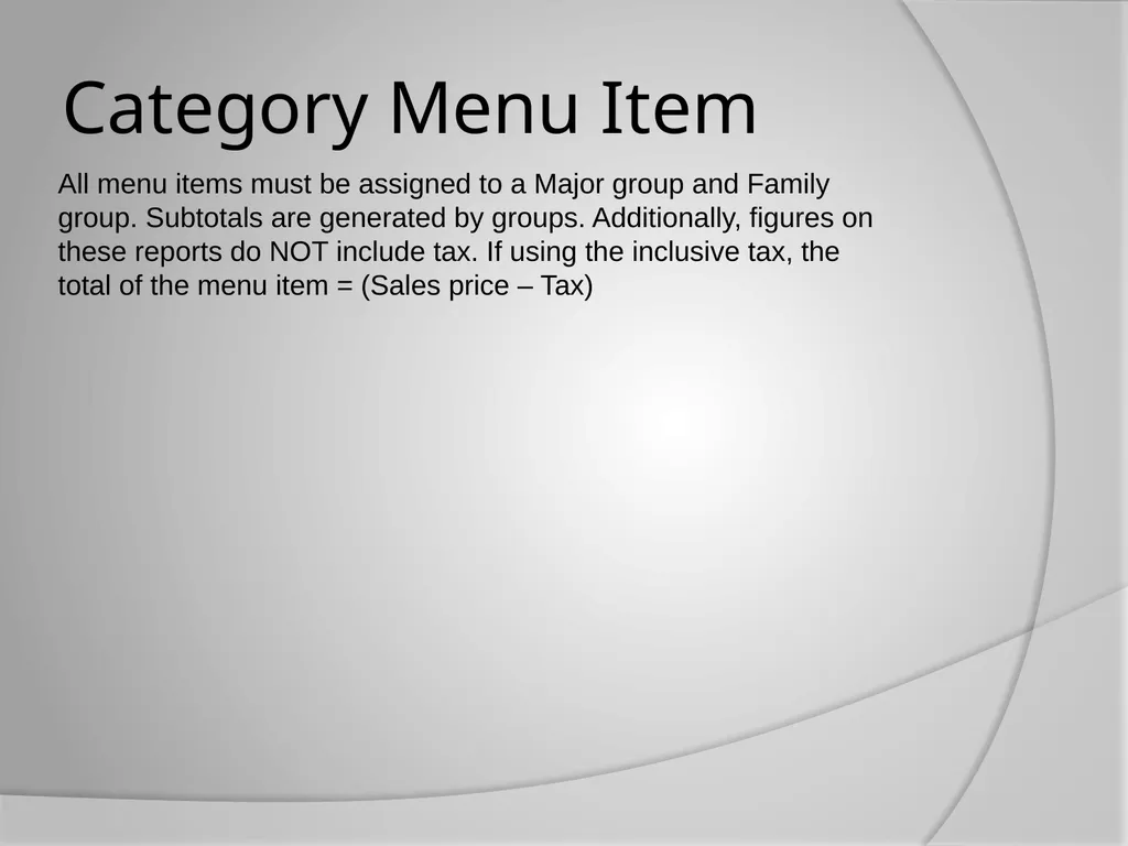 Micros 3700 Reports Training Do you know the - slide 10 of 21