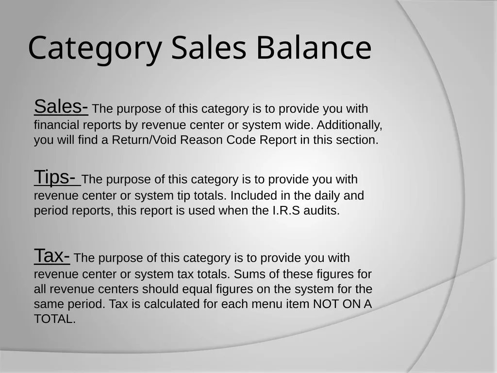 Micros 3700 Reports Training Do you know the - slide 4 of 21