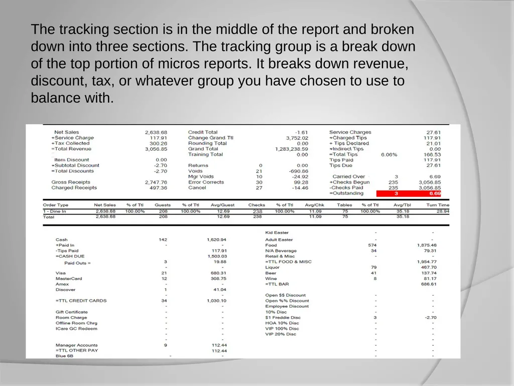 Micros 3700 Reports Training Do you know the - slide 17 of 21