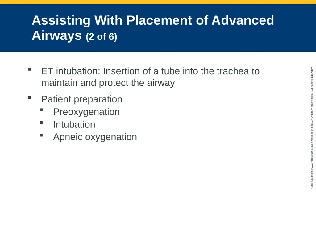 Airway Management CHAPTER 11: Focused Lecture - slide 135 of 139