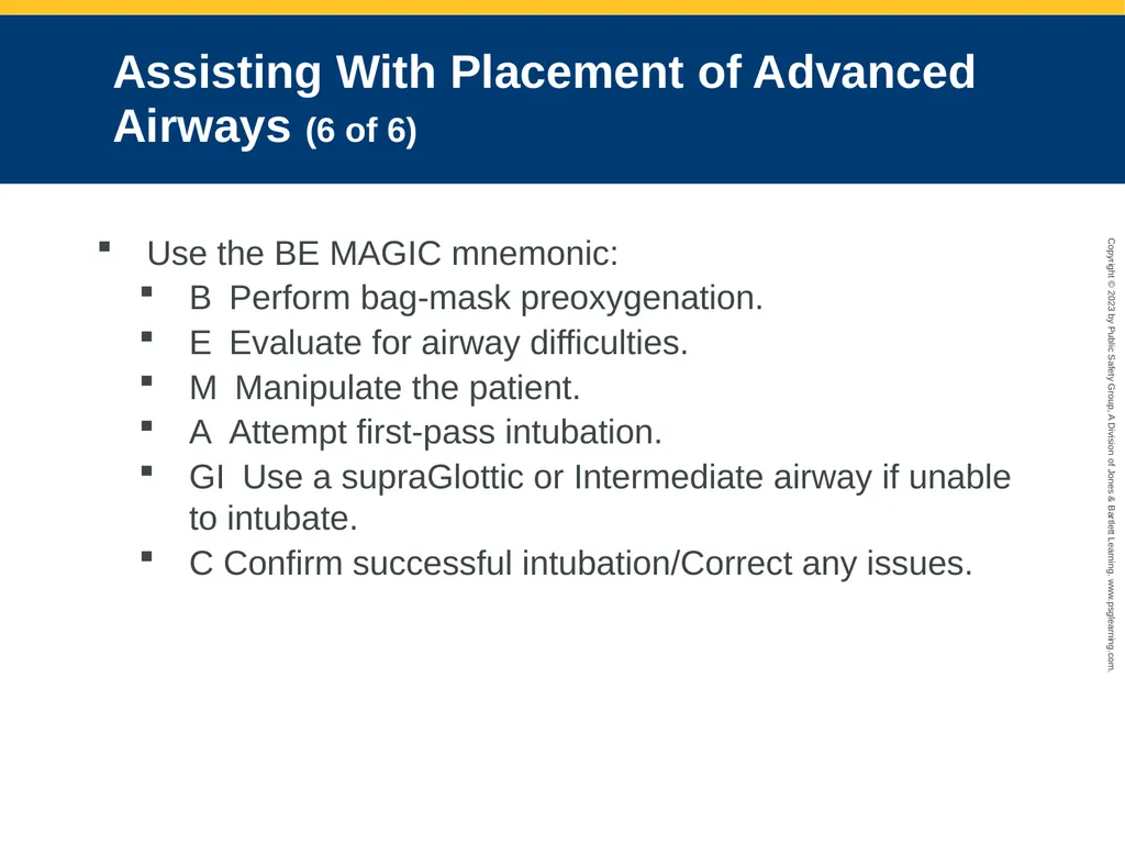 Airway Management CHAPTER 11: Focused Lecture - slide 139 of 139