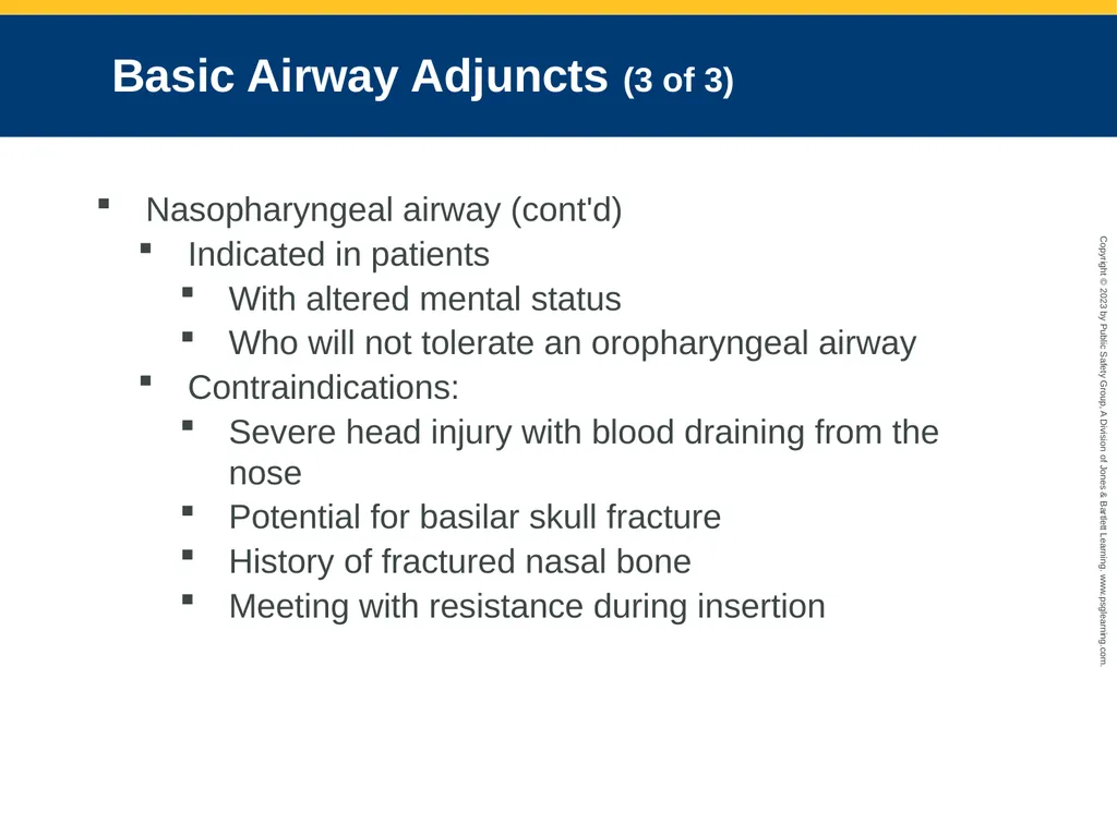 Airway Management CHAPTER 11: Focused Lecture - slide 73 of 139