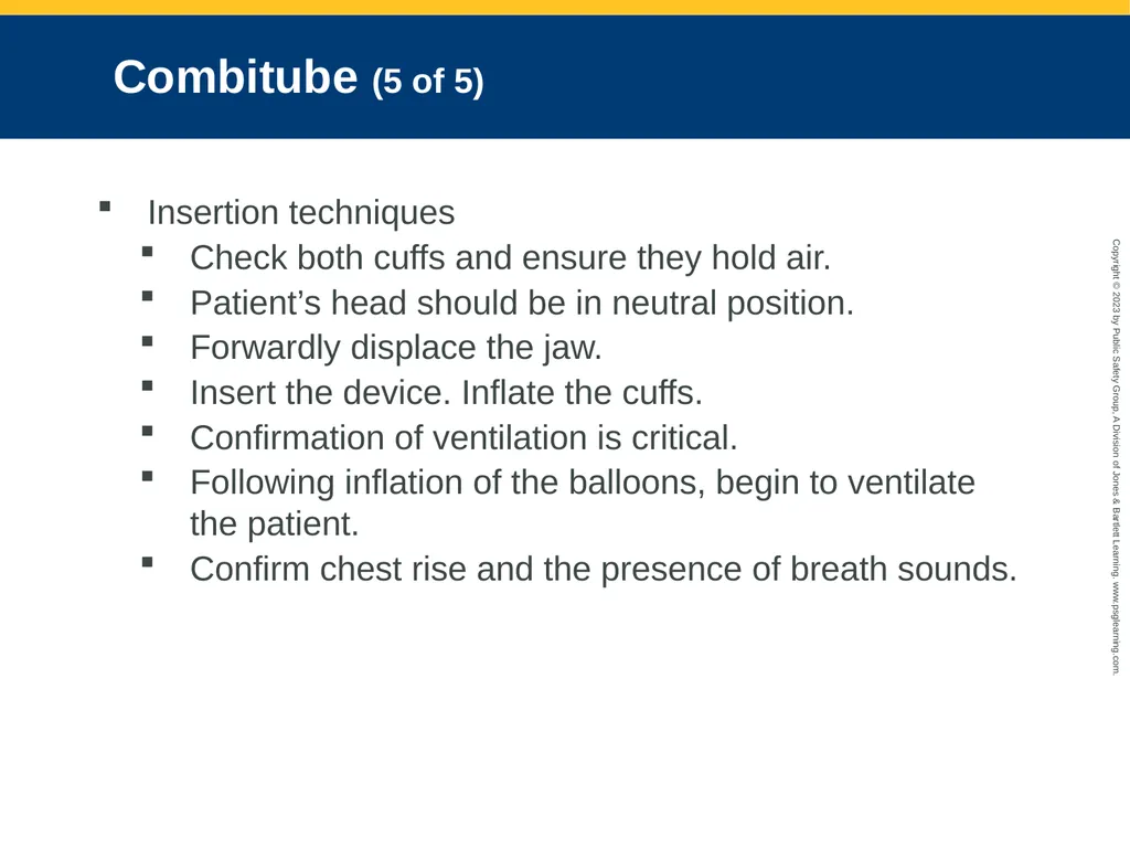 Airway Management CHAPTER 11: Focused Lecture - slide 133 of 139