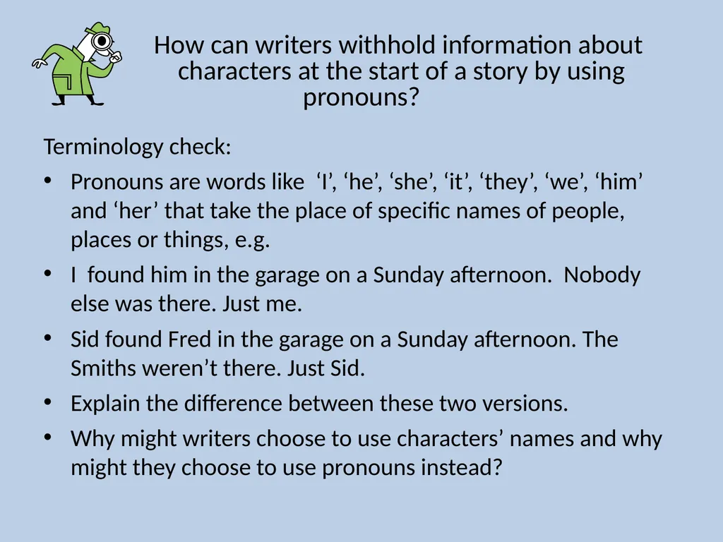 Y9 Language Detectives Investigating how language - slide 3 of 10