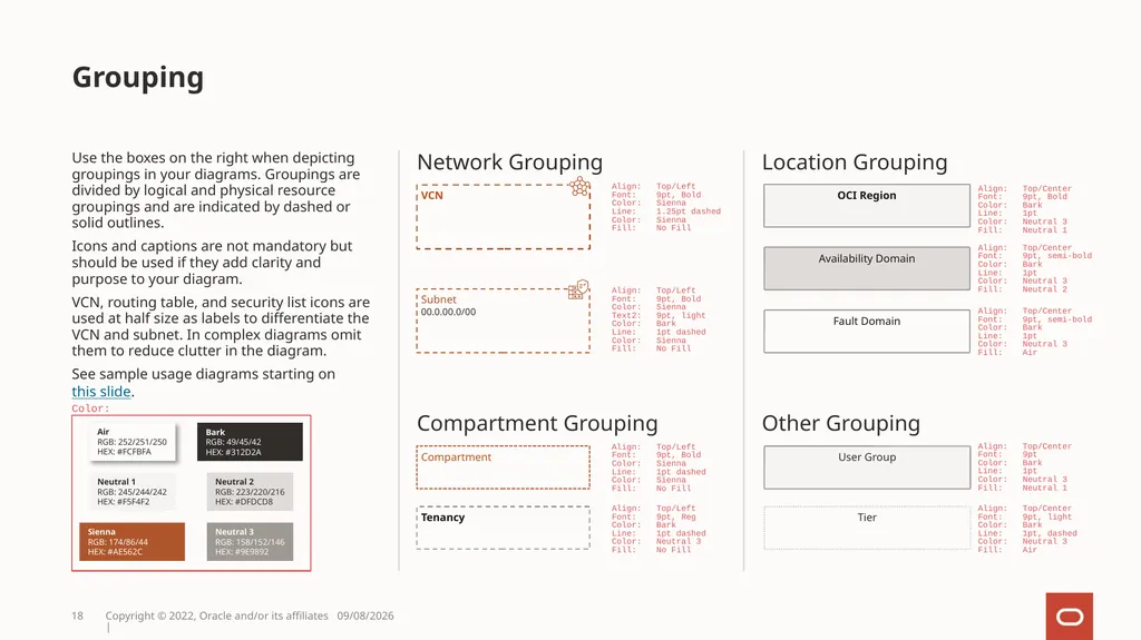 OCI Architecture Diagram Toolkit Style guide for - slide 18 of 48