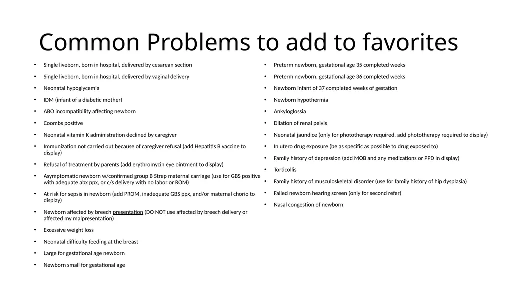 Newborn Service EPIC Set-up Guide Kathryn Johnson, - slide 26 of 29