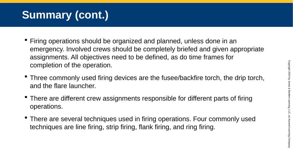 CHAPTER 15 Basic Firing Operations Knowledge - slide 48 of 48