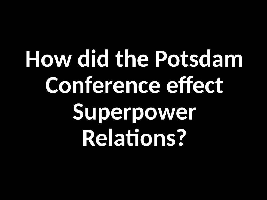 Why did the ‘Grand Alliance’ Breakdown? L/O – To - slide 29 of 41