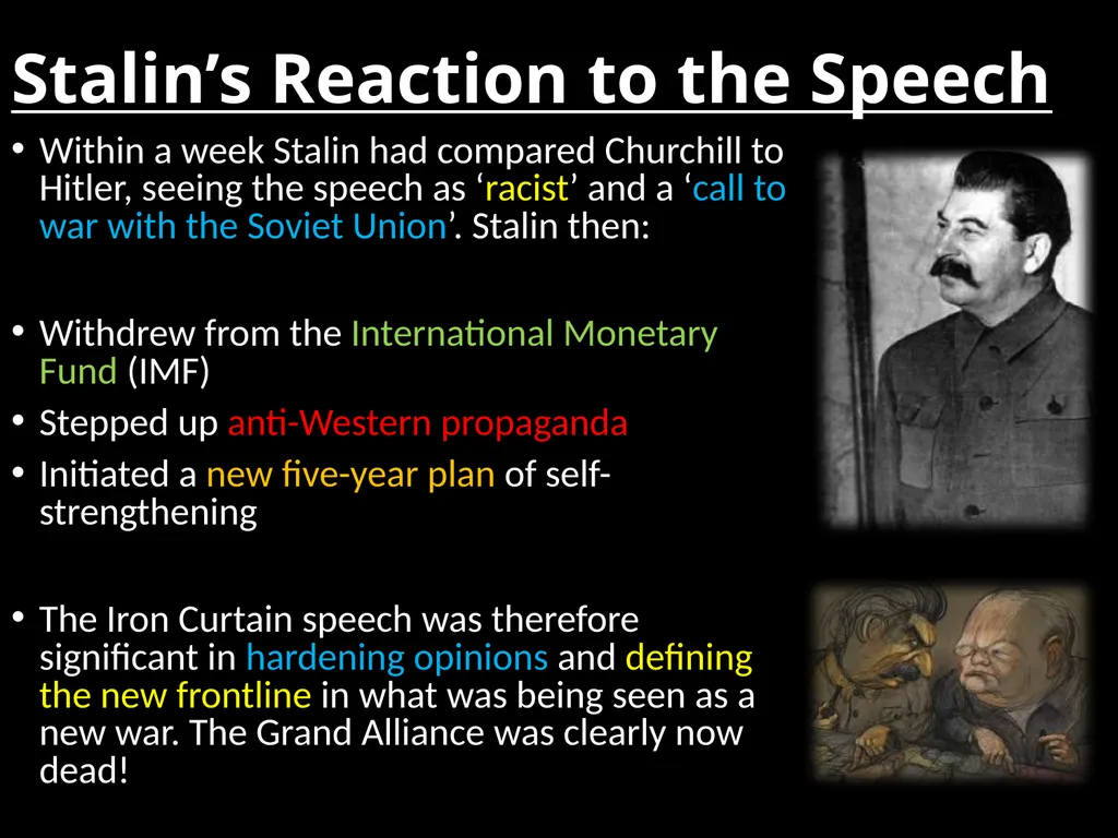 Why did the ‘Grand Alliance’ Breakdown? L/O – To - slide 40 of 41