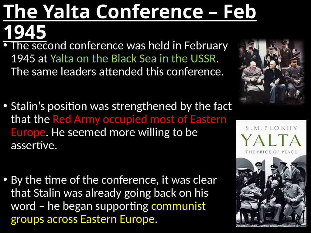 Why did the ‘Grand Alliance’ Breakdown? L/O – To - slide 10 of 41
