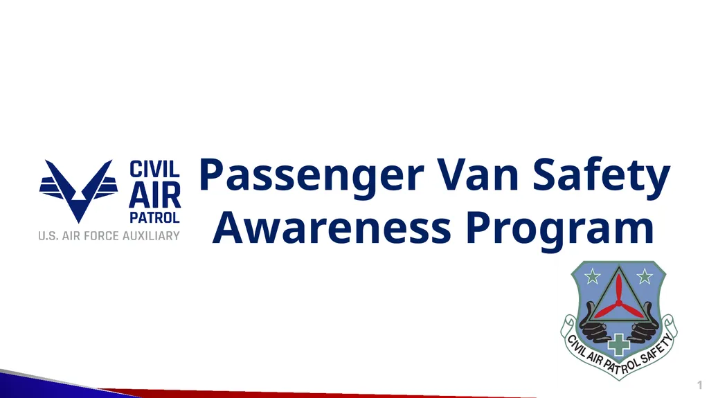 1 Passenger Van Safety Awareness Program Course - slide 1 of 27