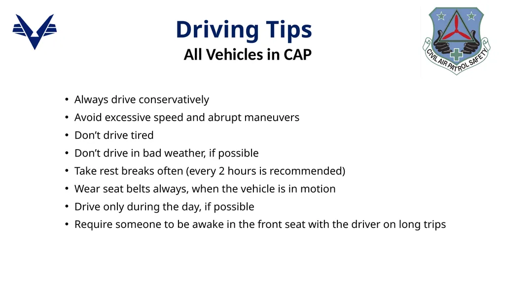 1 Passenger Van Safety Awareness Program Course - slide 7 of 27
