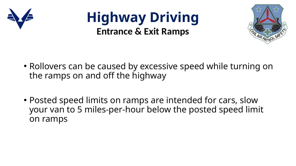 1 Passenger Van Safety Awareness Program Course - slide 21 of 27
