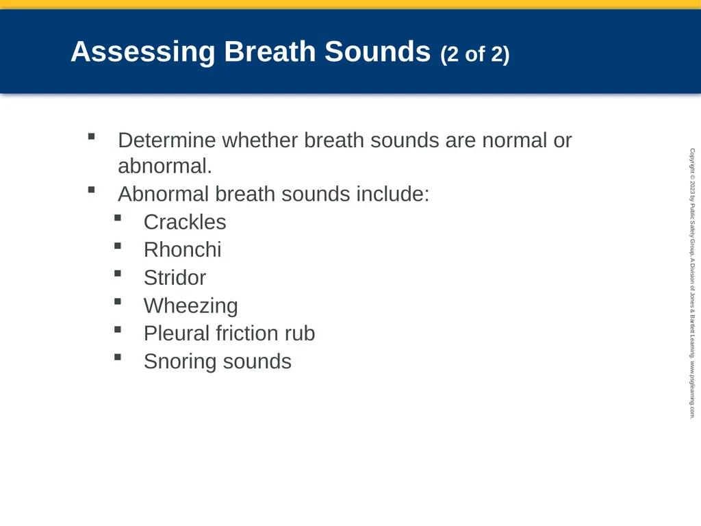Respiratory Emergencies CHAPTER 17: Focused - slide 58 of 106