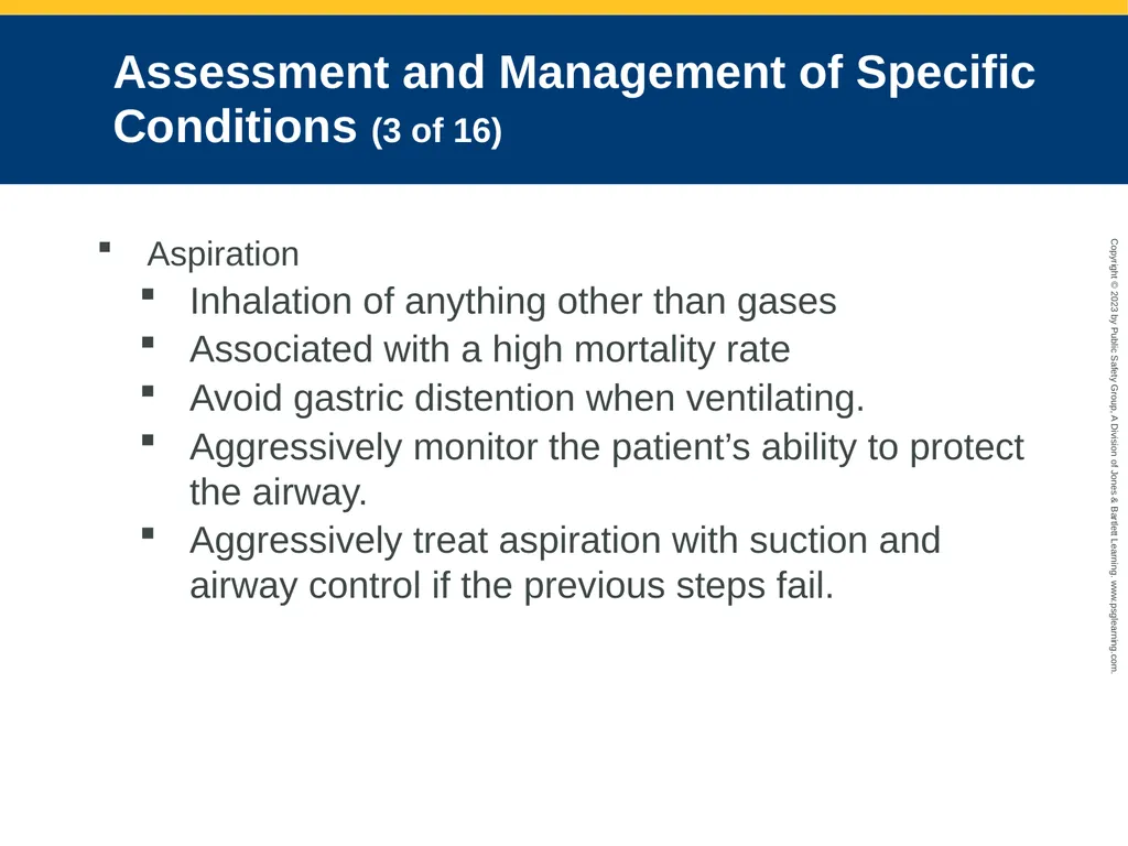 Respiratory Emergencies CHAPTER 17: Focused - slide 82 of 106