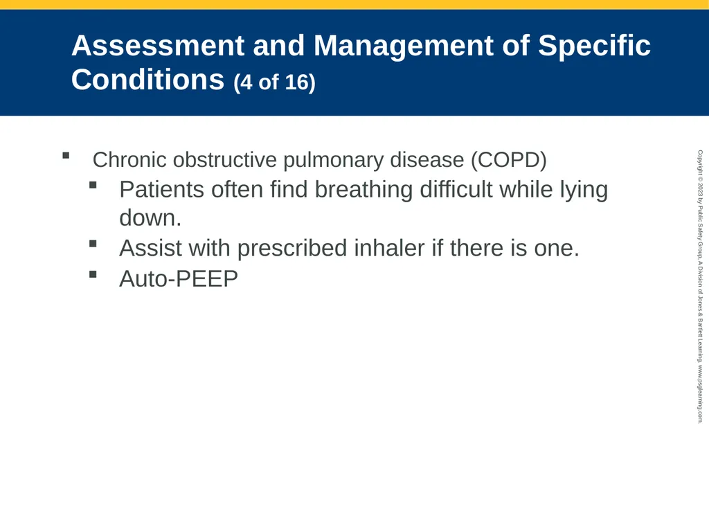 Respiratory Emergencies CHAPTER 17: Focused - slide 83 of 106