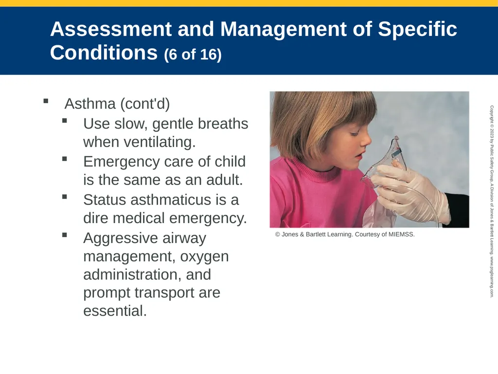 Respiratory Emergencies CHAPTER 17: Focused - slide 85 of 106