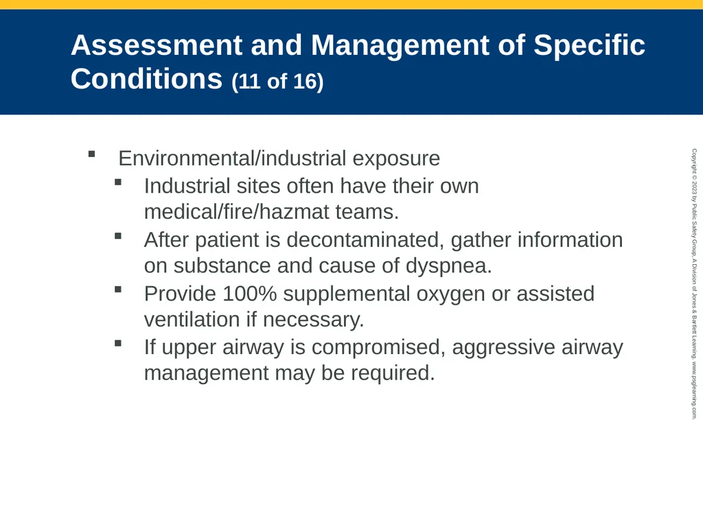 Respiratory Emergencies CHAPTER 17: Focused - slide 90 of 106