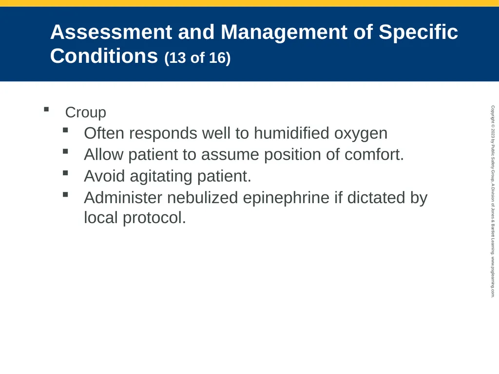 Respiratory Emergencies CHAPTER 17: Focused - slide 92 of 106