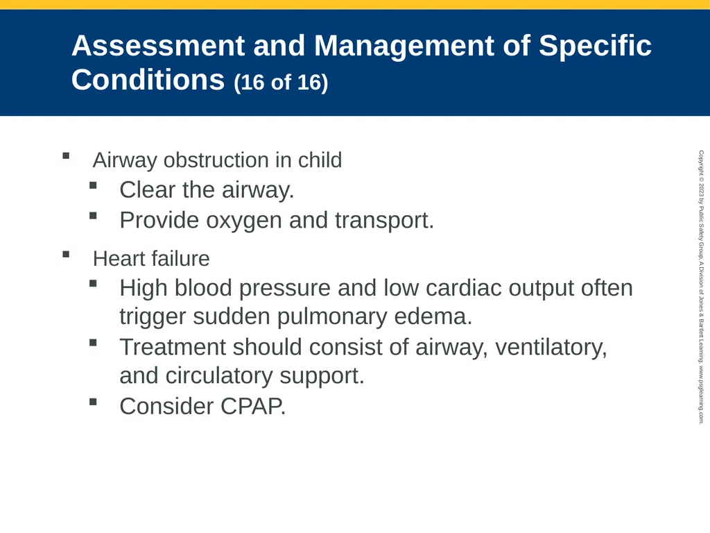 Respiratory Emergencies CHAPTER 17: Focused - slide 95 of 106