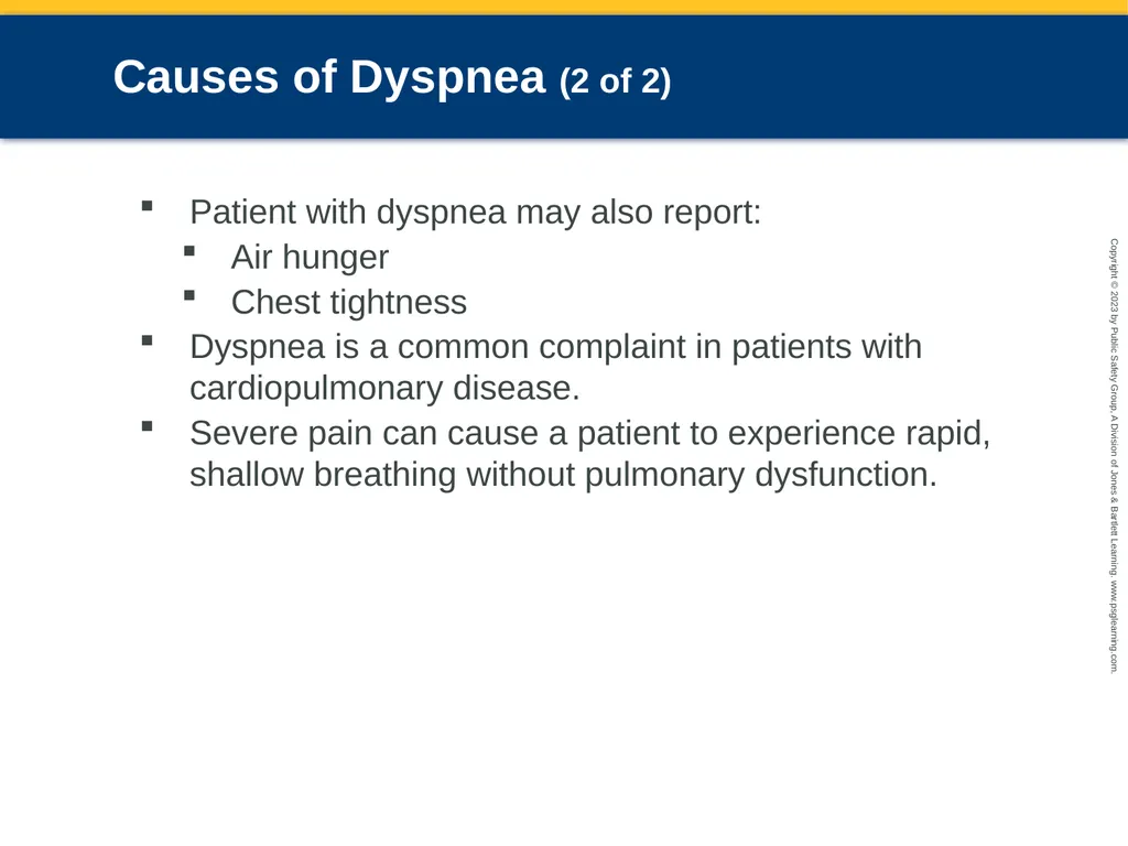 Respiratory Emergencies CHAPTER 17: Focused - slide 22 of 106