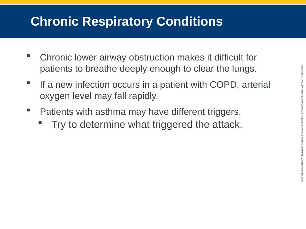 Respiratory Emergencies CHAPTER 17: Focused - slide 61 of 106