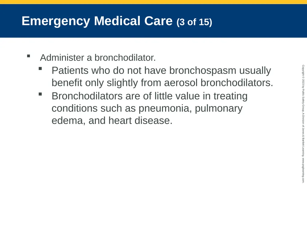 Respiratory Emergencies CHAPTER 17: Focused - slide 67 of 106