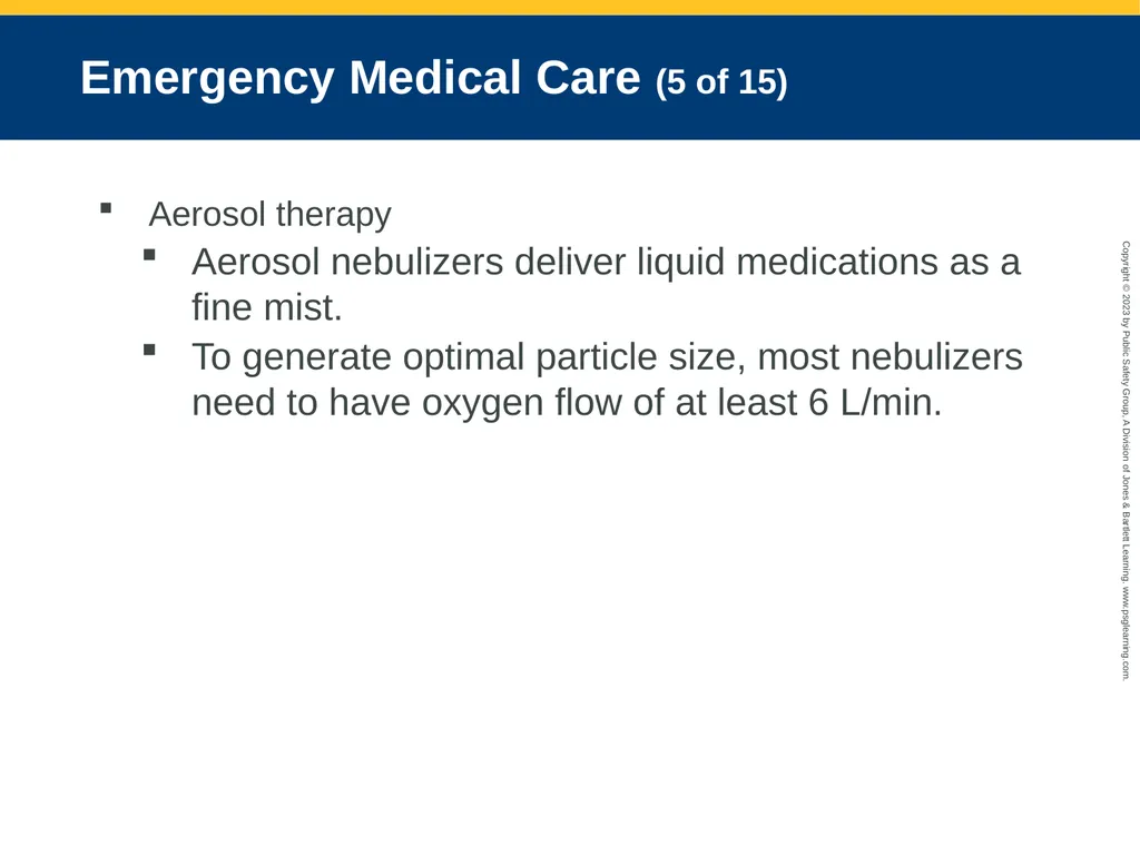 Respiratory Emergencies CHAPTER 17: Focused - slide 69 of 106