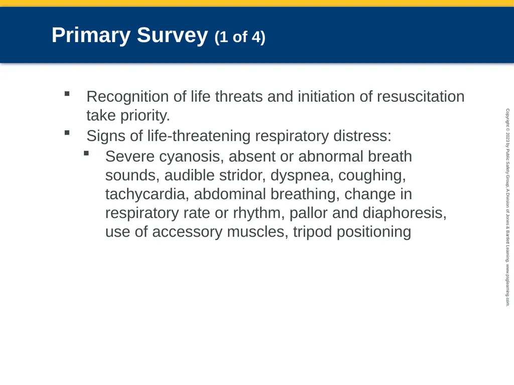 Respiratory Emergencies CHAPTER 17: Focused - slide 53 of 106