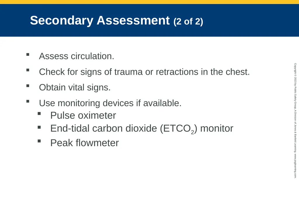 Respiratory Emergencies CHAPTER 17: Focused - slide 63 of 106