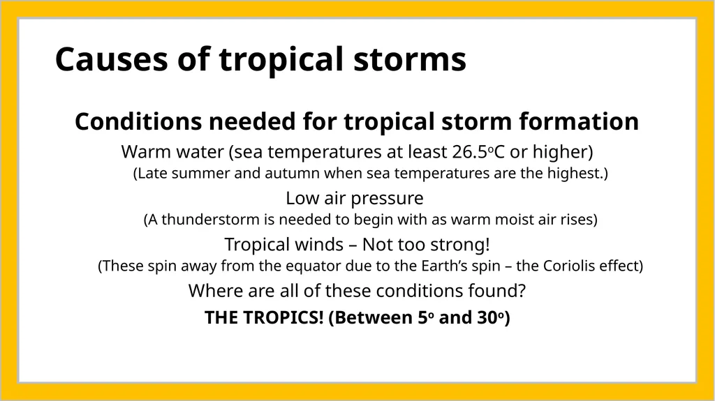 2. Tropical storms Global distribution of tropical - slide 4 of 7