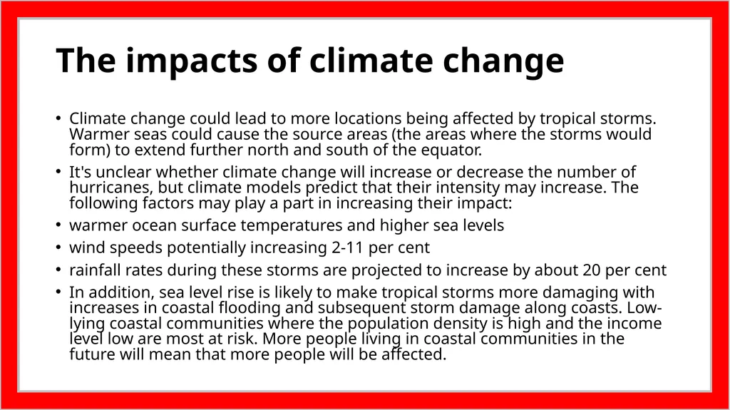 2. Tropical storms Global distribution of tropical - slide 7 of 7