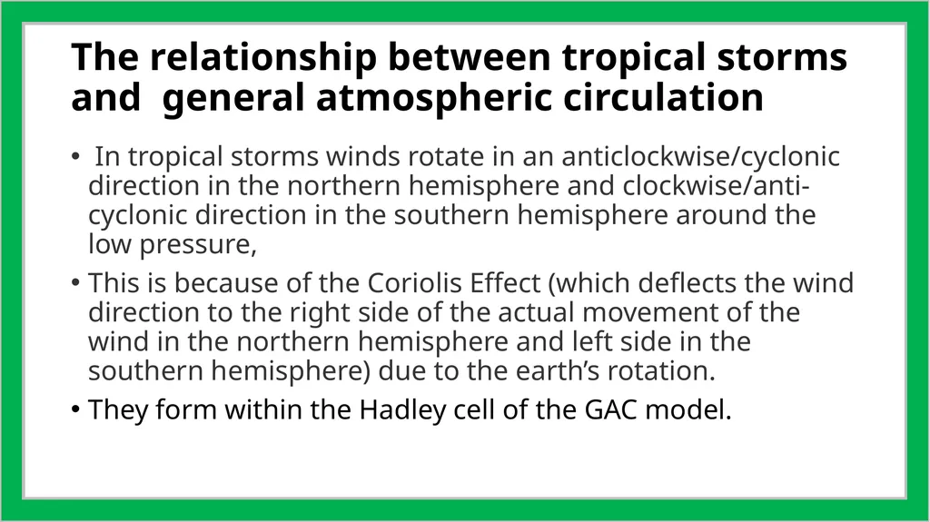 2. Tropical storms Global distribution of tropical - slide 3 of 7