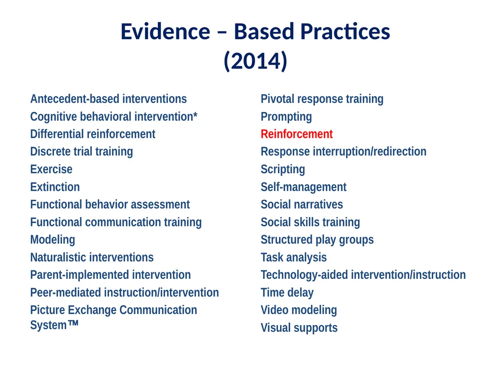 Evidence Based Practice Training Reinforcement - slide 4 of 36