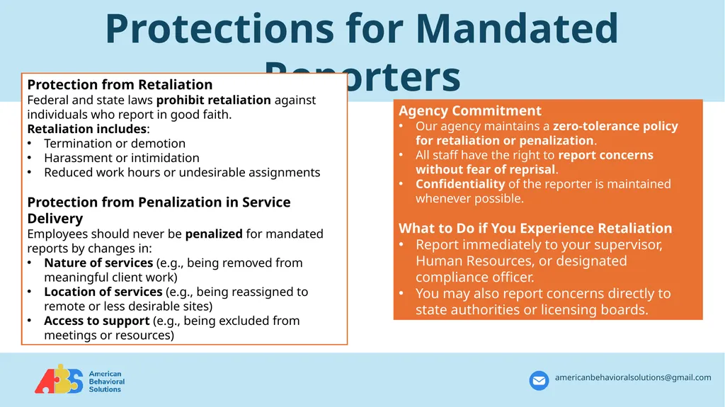 Annual Abuse and Neglect Prevention Training - slide 20 of 26