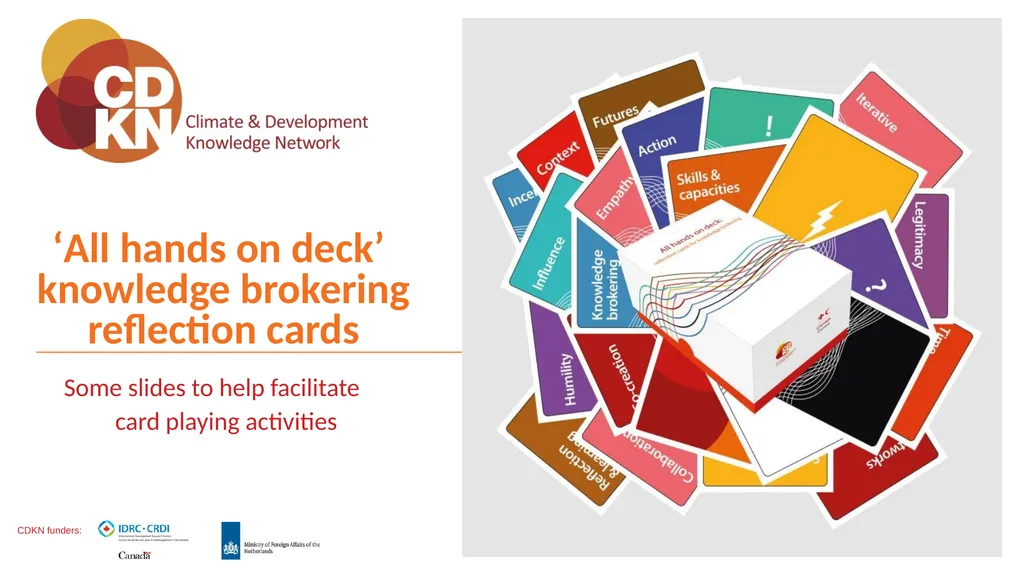 ‘All hands on deck’ knowledge brokering reflection - slide 1 of 43